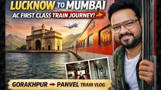 Lucknow to Mumbai AC First Class Train Journey 🚆 | 15065 GKP–Panvel Express