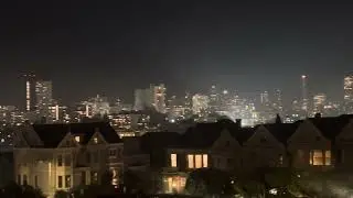 San Francisco view from Alamo Square Park 