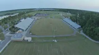 FPV Drone Tour of Grassfield High School Football Stadium