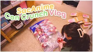 Artist Alley Prep for SacAnime Winter! [ CON CRUNCH VLOG ]