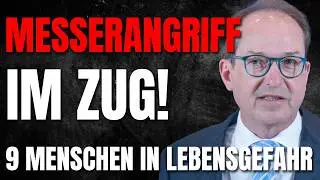 💥Messerangriff im Zug: 9 Menschen niedergestochen