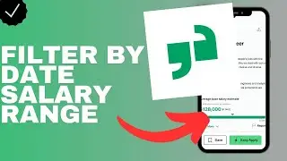 How to filter your job searches by salary range in the Glassdoor app?