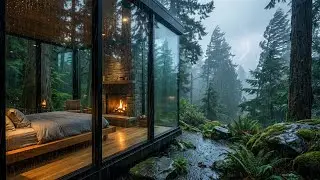 Deep Sleep Soundscape with Rain and Soft Piano - Stress Relief, Insomnia Ease & Gentle Meditation