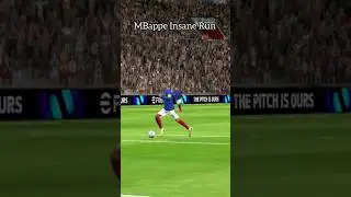 Mbappe speed with ball #mbappe #speed #pes #gaming #shorts