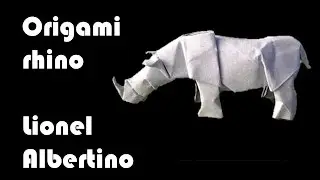 Origami rhino by Lionel Albertino - Part 1