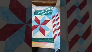 #EasyPiecing #simple #beautiful #Star & #pineappleblock are #FPP border is #SiminolePiecing