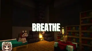 5 Hours of Cozy Witch's Tower Ambience Thunderstorm, Crackling Fireplace | Modded Minecraft Ambience