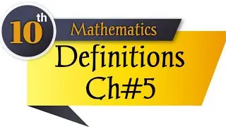 class 10 maths ch 5 | class 10 maths chapter 5 definition | Sets and Functions