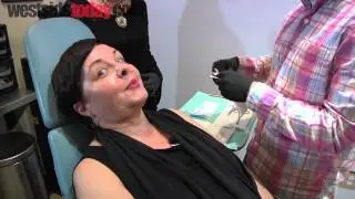HOT FLASH UNIVERSE: Barbara Bishop Gets A Nose Piercing