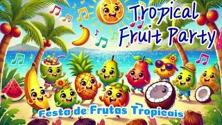 Tropical Fruits Song | Nursery rhymes for Kids | Kidsjourney