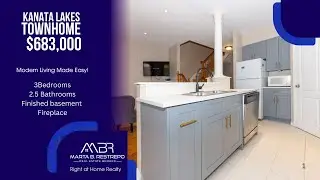 🏡 For Sale | 3-Bed, 3-Bath Townhome in Kanata Lakes | 241 Badgeley Ave. Kanata, $683,000