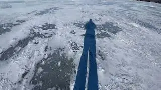 Feb 11, Lake Simcoe ice condition Snake island 2023
