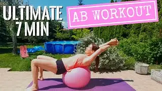 7 MIN STABILITY BALL AB WORKOUT - short & intense