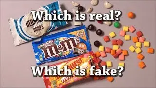 Fun Test: Which is Real? M&M vs Hershey's and Starburst Drawing Challenge!