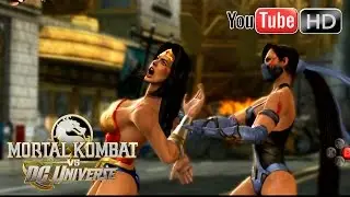 Mortal Kombat VS DC Universe [Xbox 360] - ✪ Wonder Woman Vs Kitana ✪ | Full HD