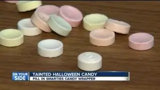 Pills in Halloween candy in Andover