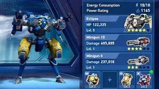 Eclipse + minigun 10 and 8 😈 | silent destroying built 👀👀 | mech arena
