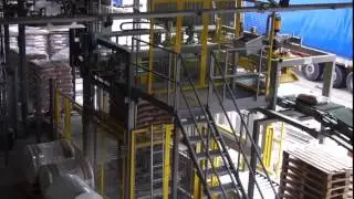 NOWAK Palettiersysteme -  Palettieranlage / Palettierer f&uuml;r S&auml;cke Holzpellets