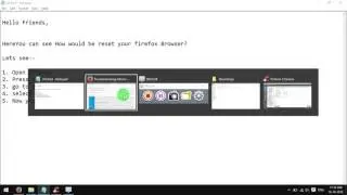 How to reset , refresh Mozilla Firefox