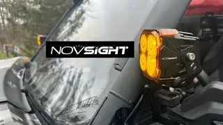 Novsights CYBER 1 Series | 3-дюймовые кубические фары для бездорожья, установка на CanAm Commander