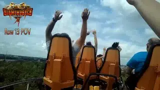 Diamondback Elite Hyper Coaster Row 13 POV September 2021 - Kings Island (No Copyright)