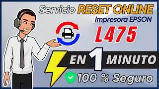 ✅ Error Almohadillas EPSON L475 🌎 Servicio Reset ONLINE Reutilizable Cualquier PC