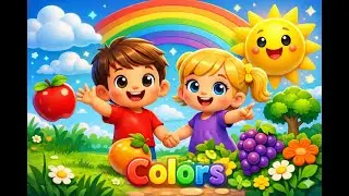 Let's Learn The Colors! - Cartoon Animation Color Song for kids | Nursery Rhyme.