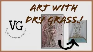 Sculpture With Dry Grass | Art With Dry Grass Art | Vineeth Arts | VineethGummadi | Art By Vineeth