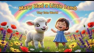 Mary Had a Little Lamb 🐑 | Cute Baby Nursery Rhyme