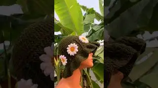 Crochet Daisy Bucket Hat.
