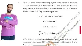 Solving IS-LM MODEL JAM ECONOMICS QUESTION FEB 2021
