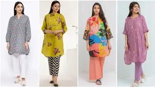 Casual Wear Gol Daman Kameez Shirt Designs| Round Daman Kurti Designing Ideas 2025 | Gol Ghera 2025