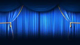 Background Full HD Blue Closing Curtain