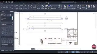 KREMAYER DİŞLİ ÖRNEK TEKNİK RESİM (Rack Gear Sample Technical Drawing)