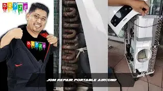 Jom repair portable aircond keluar code error PF