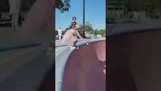 6 year old professional skateboarder Paige Tobin  at the skate park