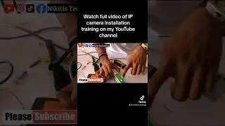 Learn CCTV installation on my YouTube training channel #cctvtraining #ipcamera