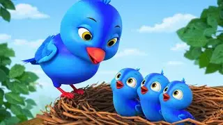 Chidiya rani - The Wise Little Bird rhyme for Toddlers by Krishnatoon kids songs nursery rhymes 