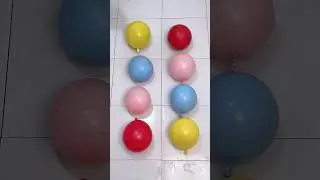 Balloon Popping reverse Compilation  Videos ASMR Satisfying Relaxing #asmr #balloon #sshorts #viral