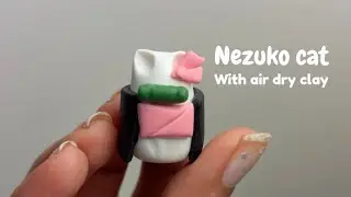 Nezuko Cat Clay 🐱🎋 | Cute Anime Cat | Demon Slayer Inspired Clay Art