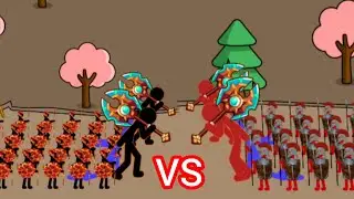 Stickman War: Red vs Black | Stick King Legend: Gameplay.