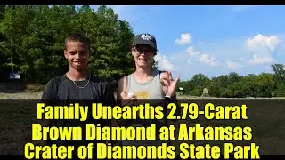 Family Unearths 2.79-Carat Brown Diamond at Arkansas Crater of Diamonds State Park