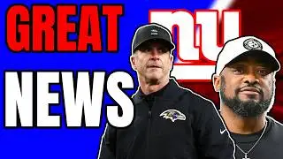 Giants GET GREAT NEWS! John Harbaugh UPDATE, Mike Tomlin Available?
