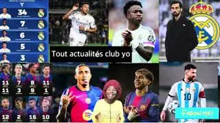 Tout actualit&eacute;s Real Madrid ak Barcelone, Anpil chif Vinicius, Yamal Messi kontinye domine.