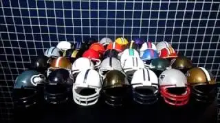 ASMR Collection of NFL Football Helmets: Fast Tapping and Soft Talking