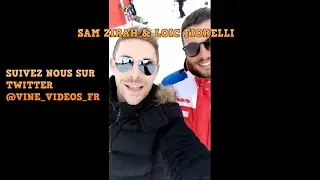 SNAPCHAT : LOIC FIORELLI APPREND A SAM ZIRAH COMMENT FAIRE DU SKI