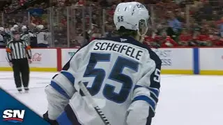 Jets' Mark Scheifele Finishes Off Passing Play To Score Game Winner vs. Panthers