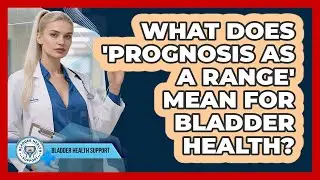 What does 'prognosis as a range' mean for bladder health?