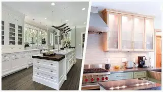 75 Modern Kitchen With Glass-front Cabinets Design Ideas You'll Love 🟡
