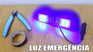 Fiz uma Luz Led de Emergência ( Circuito eletrônico )